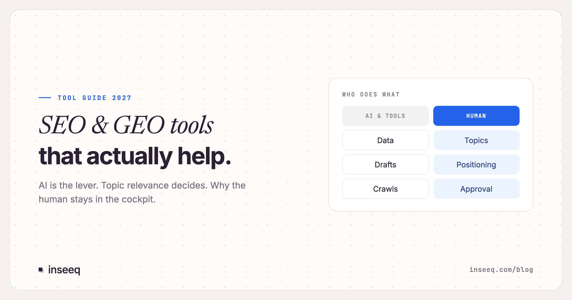 SEO and GEO Tools for 2027: What Actually Helps (and What You Can Skip)