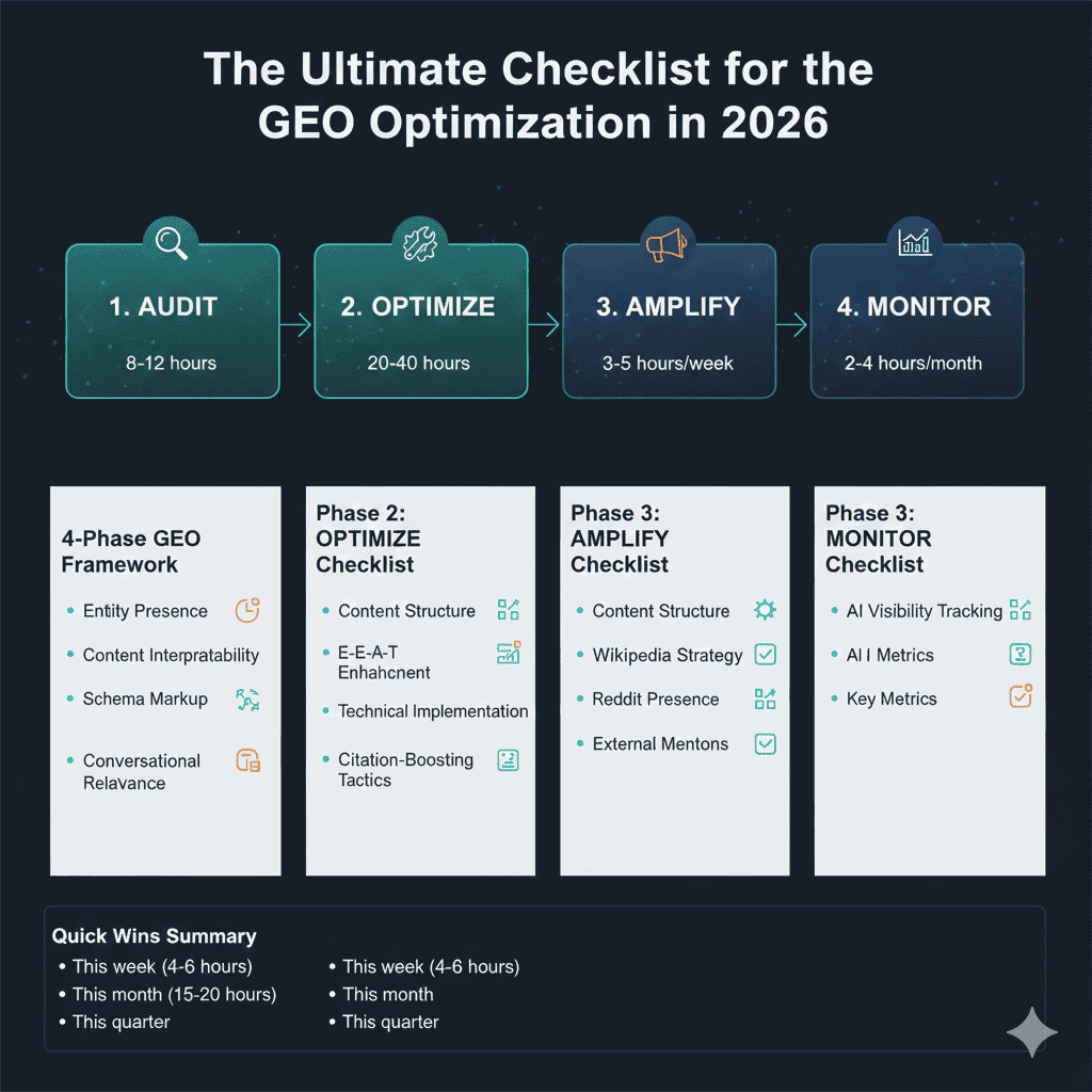 The Ultimate Checklist for GEO Optimization in 2026