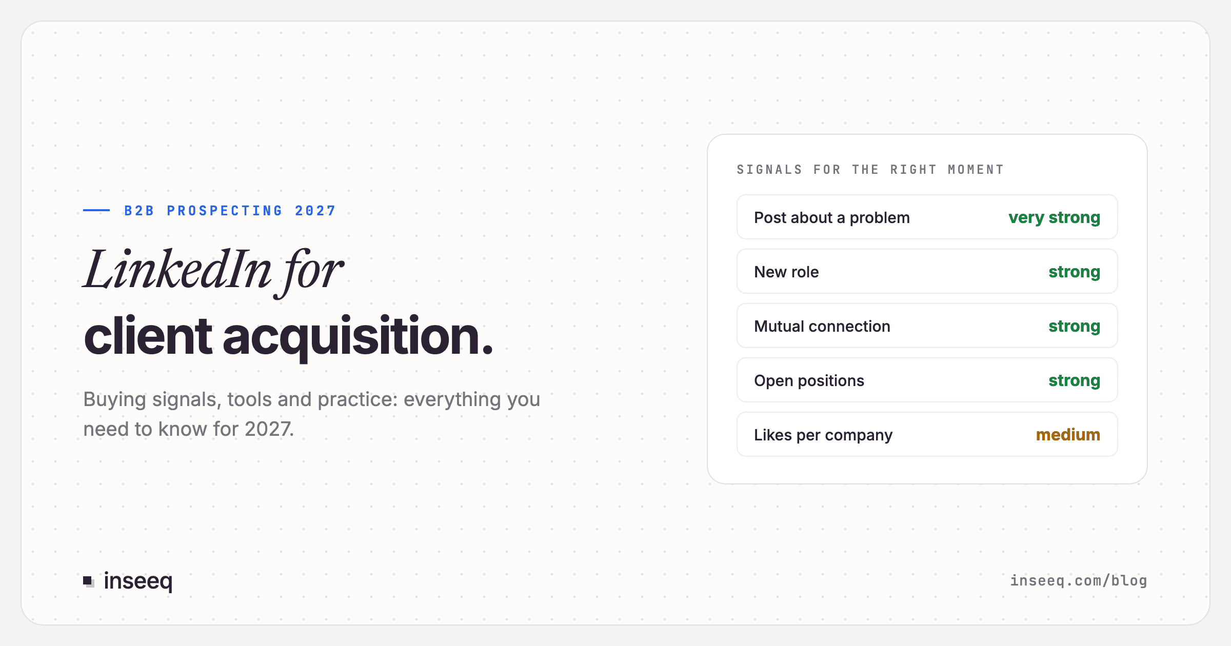 LinkedIn for Client Acquisition? Everything You Need to Know for 2027